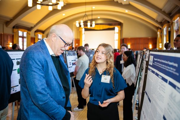 Rachel A. Case presenting at the UROP Symposium, 2025.
